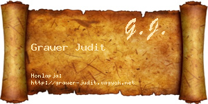 Grauer Judit névjegykártya